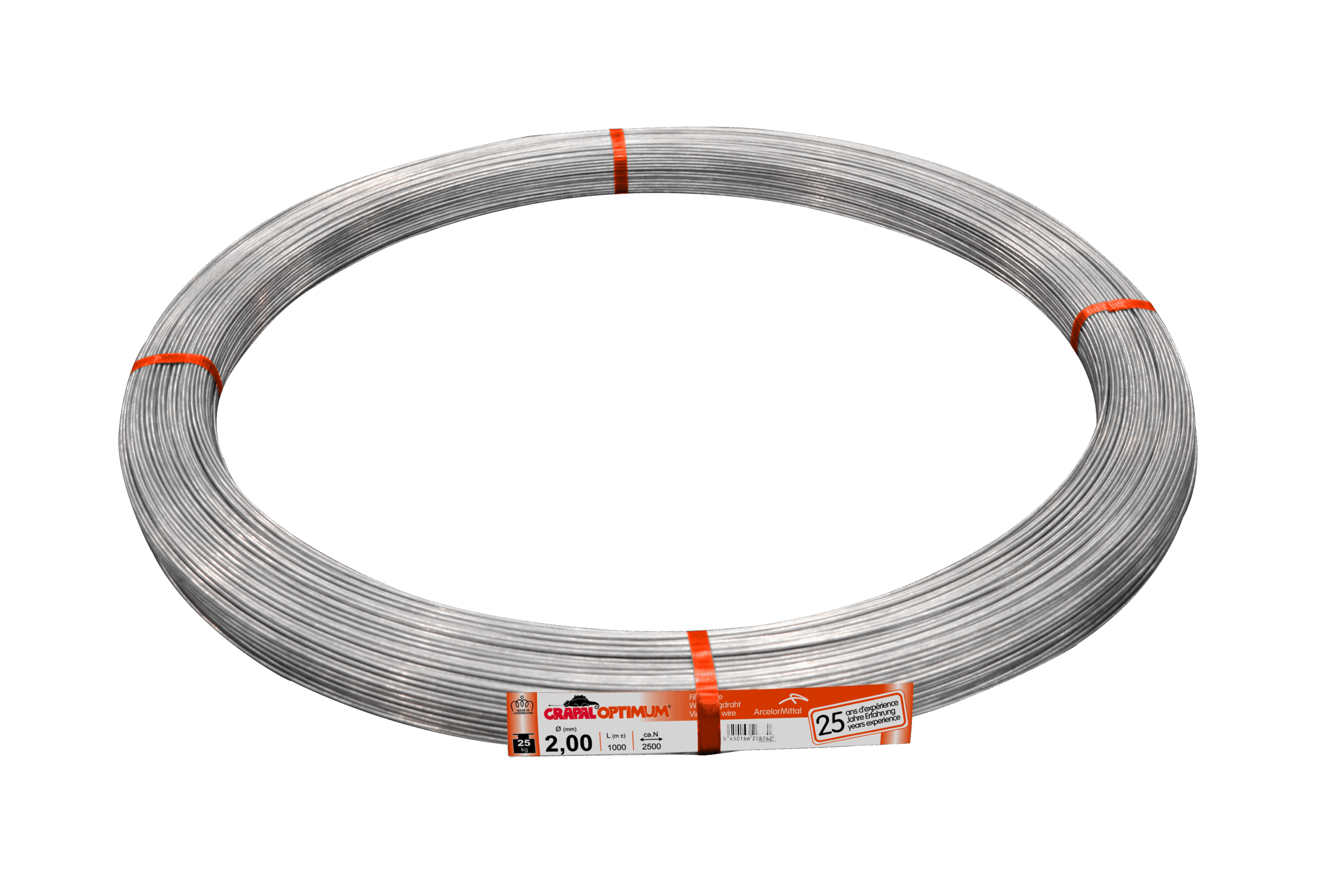 25450166227523 Žica Crapal 2,5mm Optimum (26 m/kg)