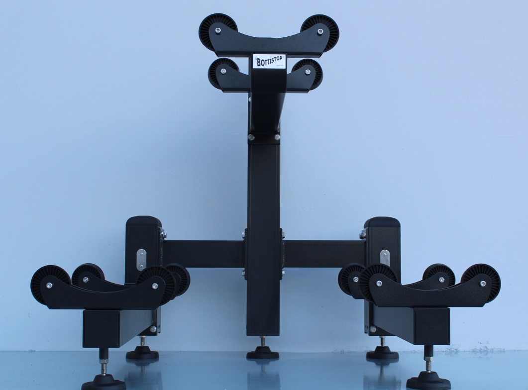 Stalak alu rot.  crni 300 l Rotativo BIS - jednostrani (4 reda visine)