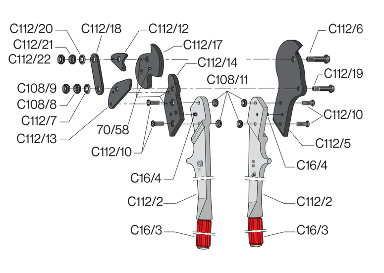 Felco C 112 mm, sjekač kablova