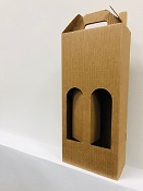 Kartonska kutija rebrasta za 1 bocu (78x78x360mm)