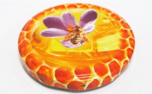 2603-62 Zatvarač fi 82 / narandžasti sa ljubičastim cvijetom - 740kom/kut 2603-65