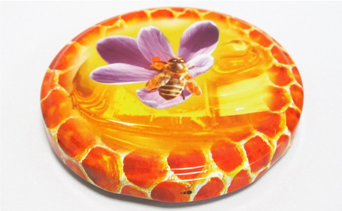 2603-62 Zatvarač fi 82 / narandžasti sa ljubičastim cvijetom - 740kom/kut 2603-65