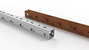 72166111 Stup pocinčani 2,70 m 56x67x2,0 mm krajnji KRATOS