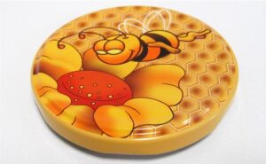 2603-52 Zatvarač fi 82 smeđi s pčelom   -740kom/kut  5201-6 / 2603-52 /7433-23