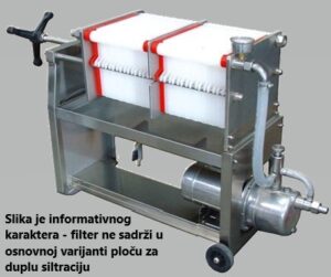 Filter 20x20 inox FZ 30 ploča + inox pumpa