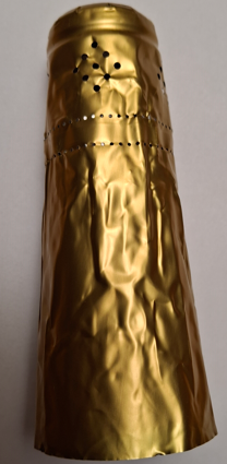 CCA020 ZLATNA Kapica Al za pjenušac zlatna boja