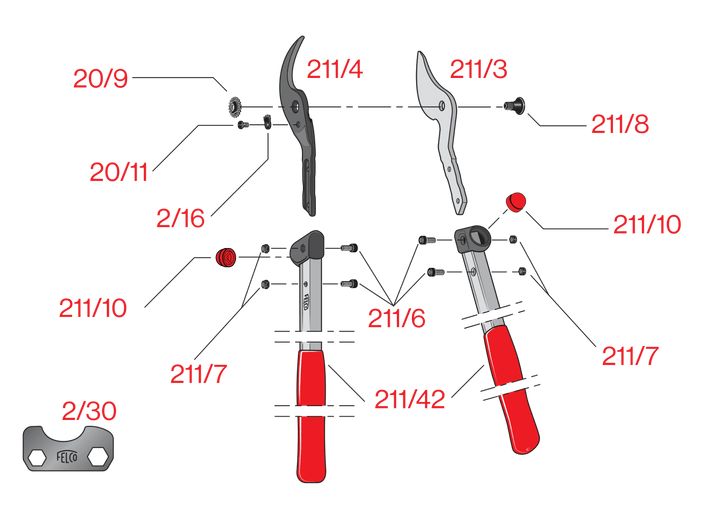 Felco 211-60 Felco 211-60, škare