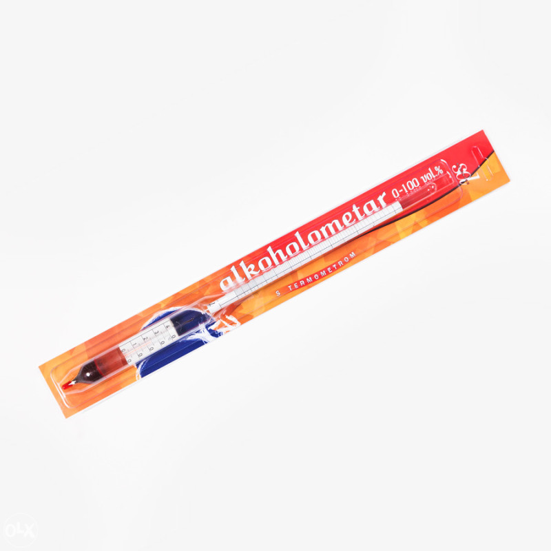 Alkoholmetar 0-100 s termometrom