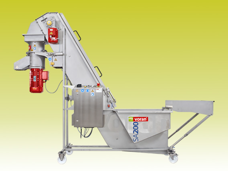 1469-00-001 Elevator i perač voća Voran SA 200 + mlin RM 2.2