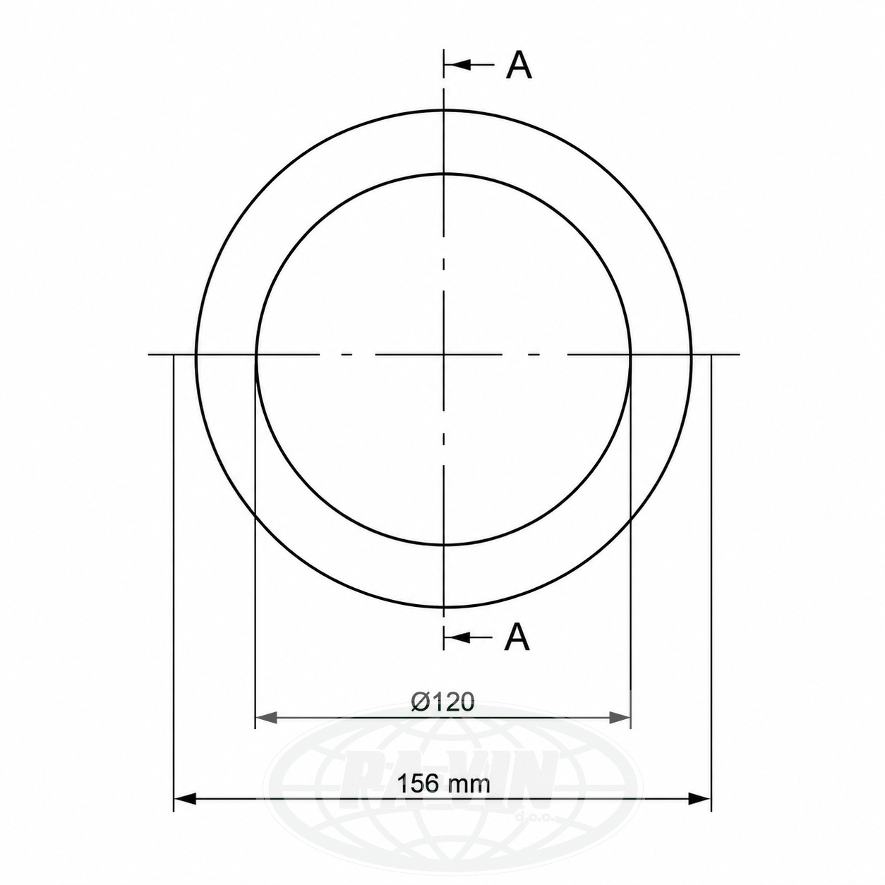 UGU007 Dihtung DN 120 garola