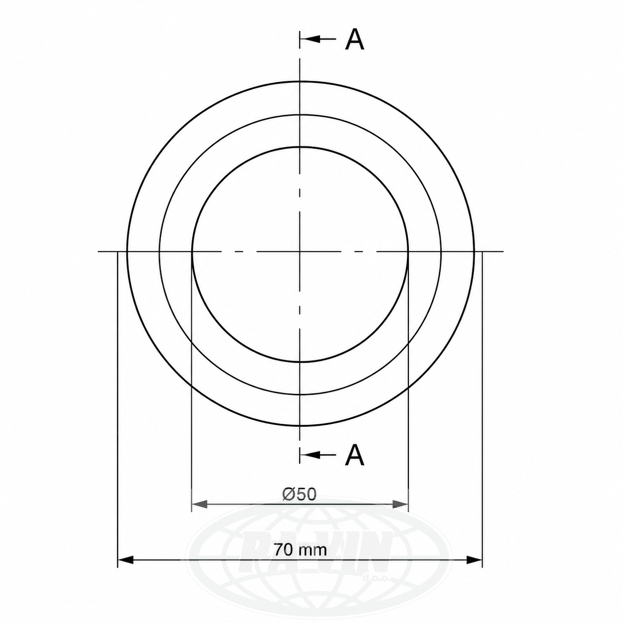 UGU002 Dihtung DN 50 garola