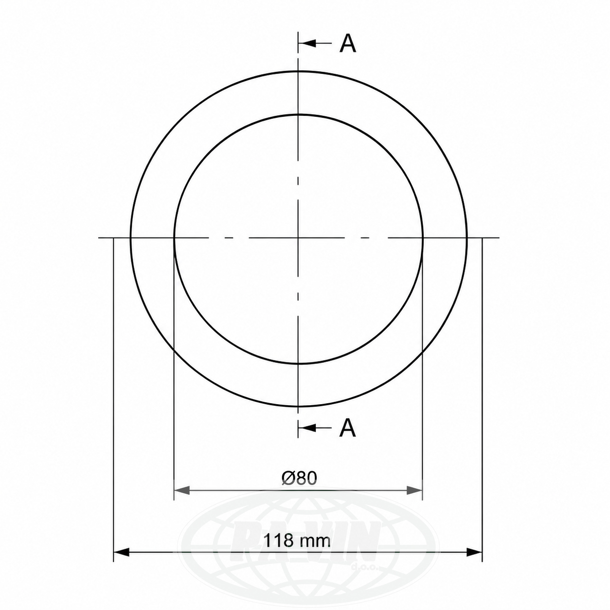 UGU005 Dihtung DN 80 garola