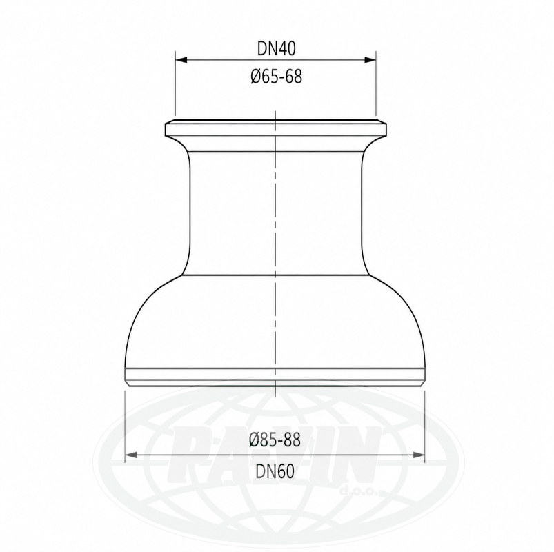 URI002 Redukcija inox 60-40 garola
