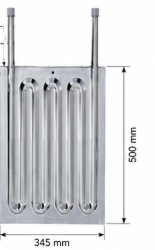 112279 Termoblok 345 x 500, G 1/2" x300, 0,35m2
