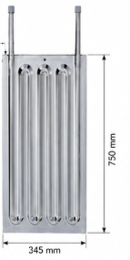 111325 Termoblok 345 x 750,G 1/2" x300, 0,52m2